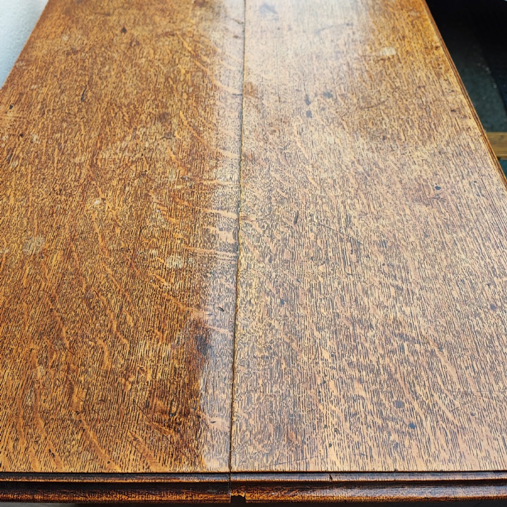 Fine Georgian oak side table View VIII