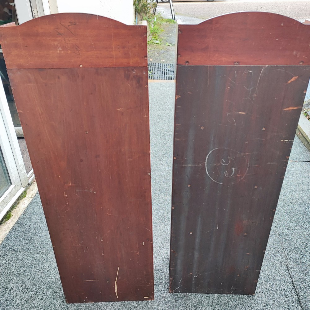Edwardian pair of mahogany  open bookcases View XVI