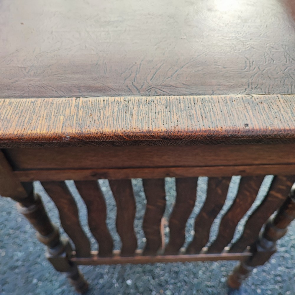 Liberty of London    oak arts and crafts writing table  View VII