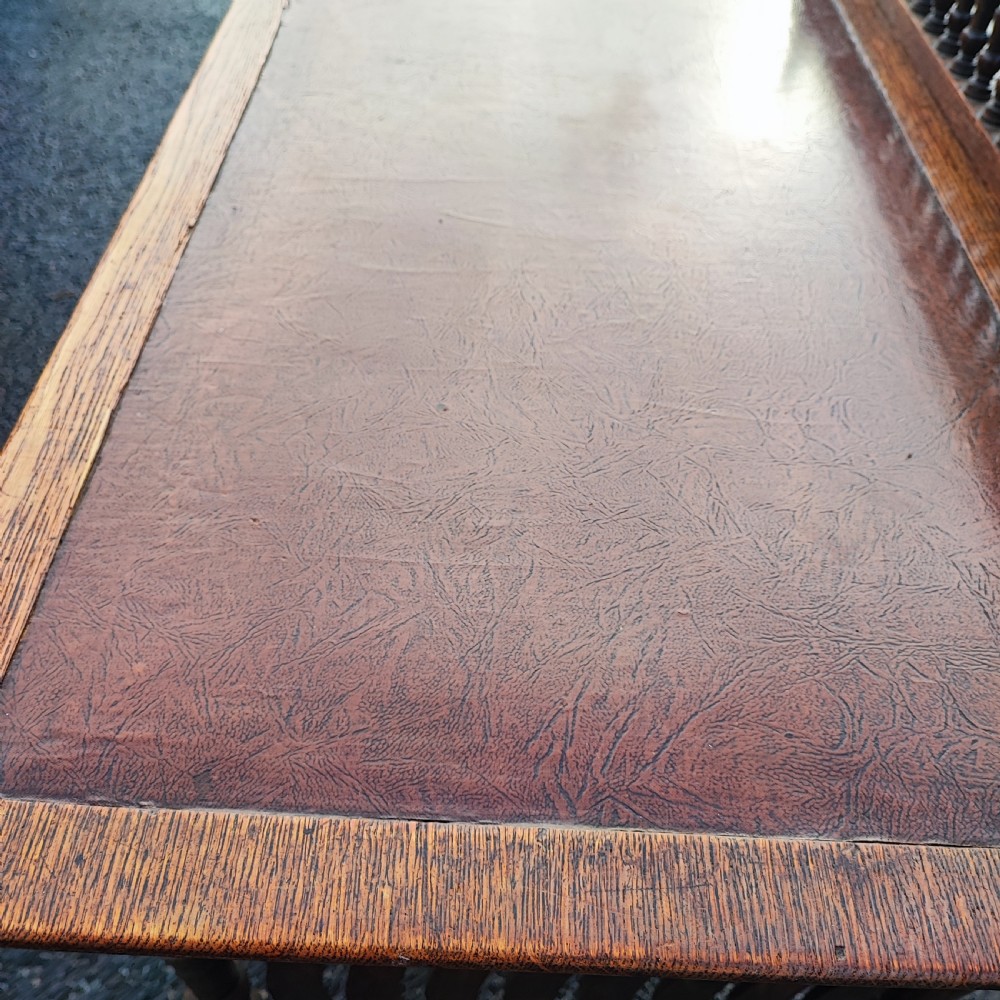 Liberty of London    oak arts and crafts writing table  View VIII