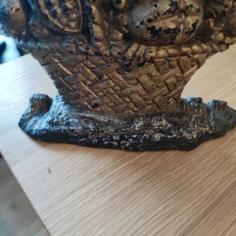Antique silvered cast iron door stop View V