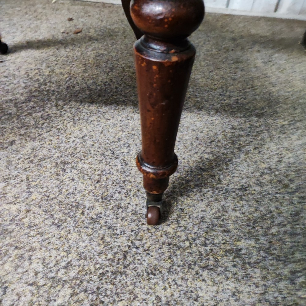 Antique mahogany desk chair  View III