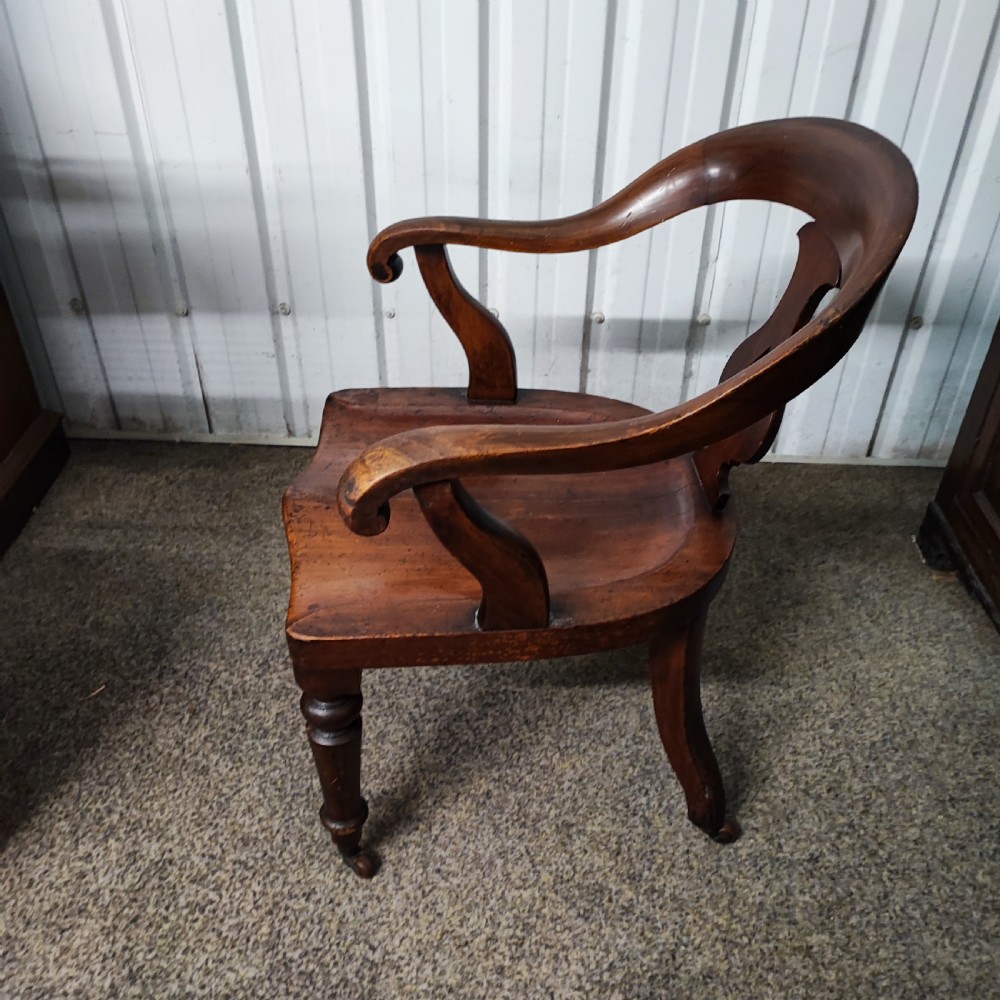 Antique mahogany desk chair  View X