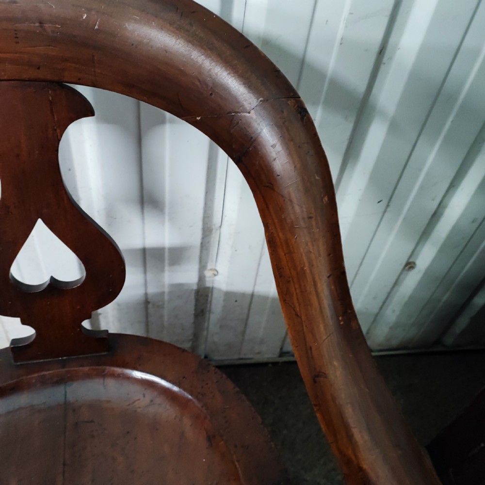 Antique mahogany desk chair  View XI