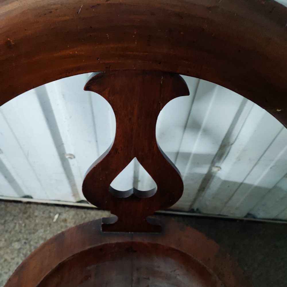 Antique mahogany desk chair  View XII