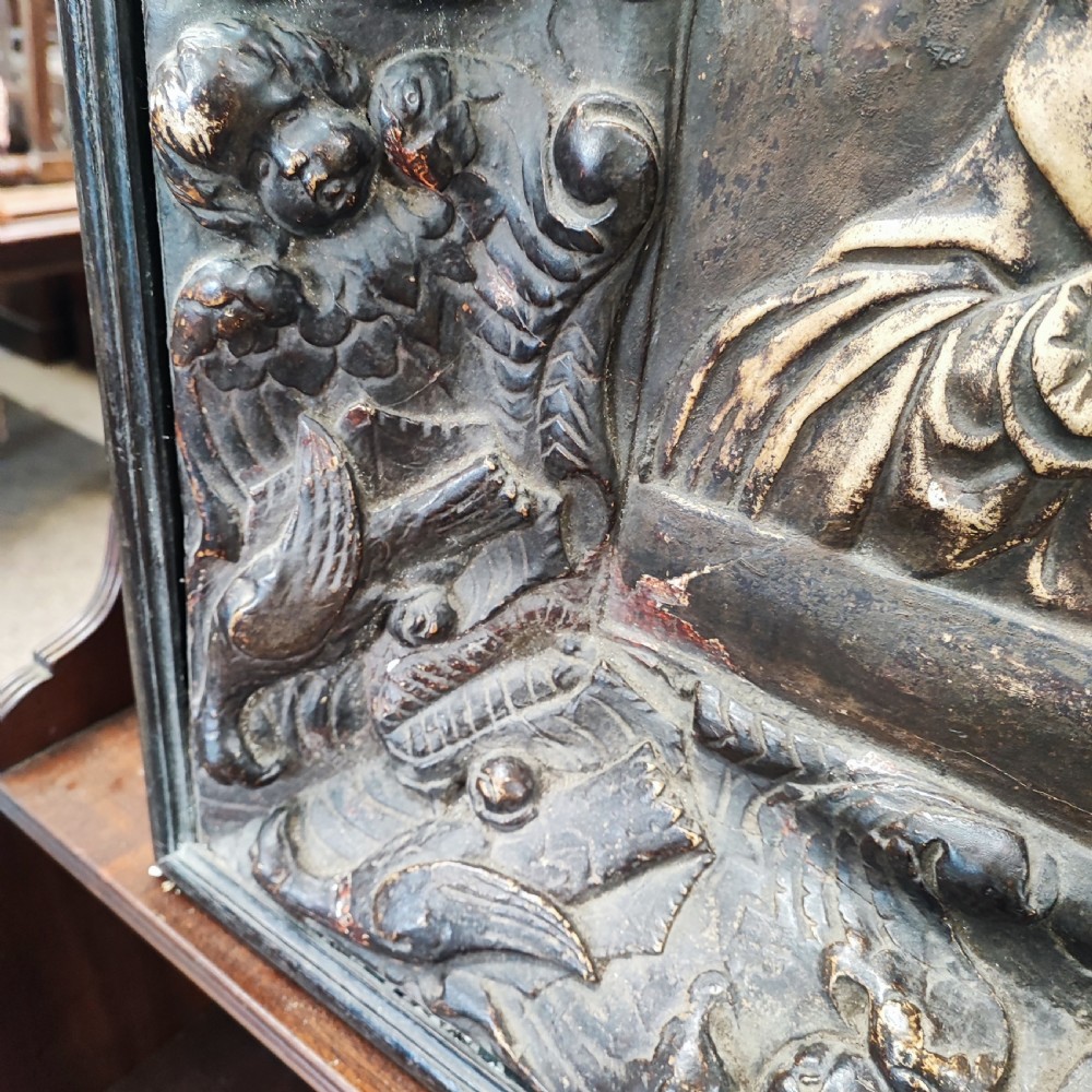 Antique religious panel for home use View II