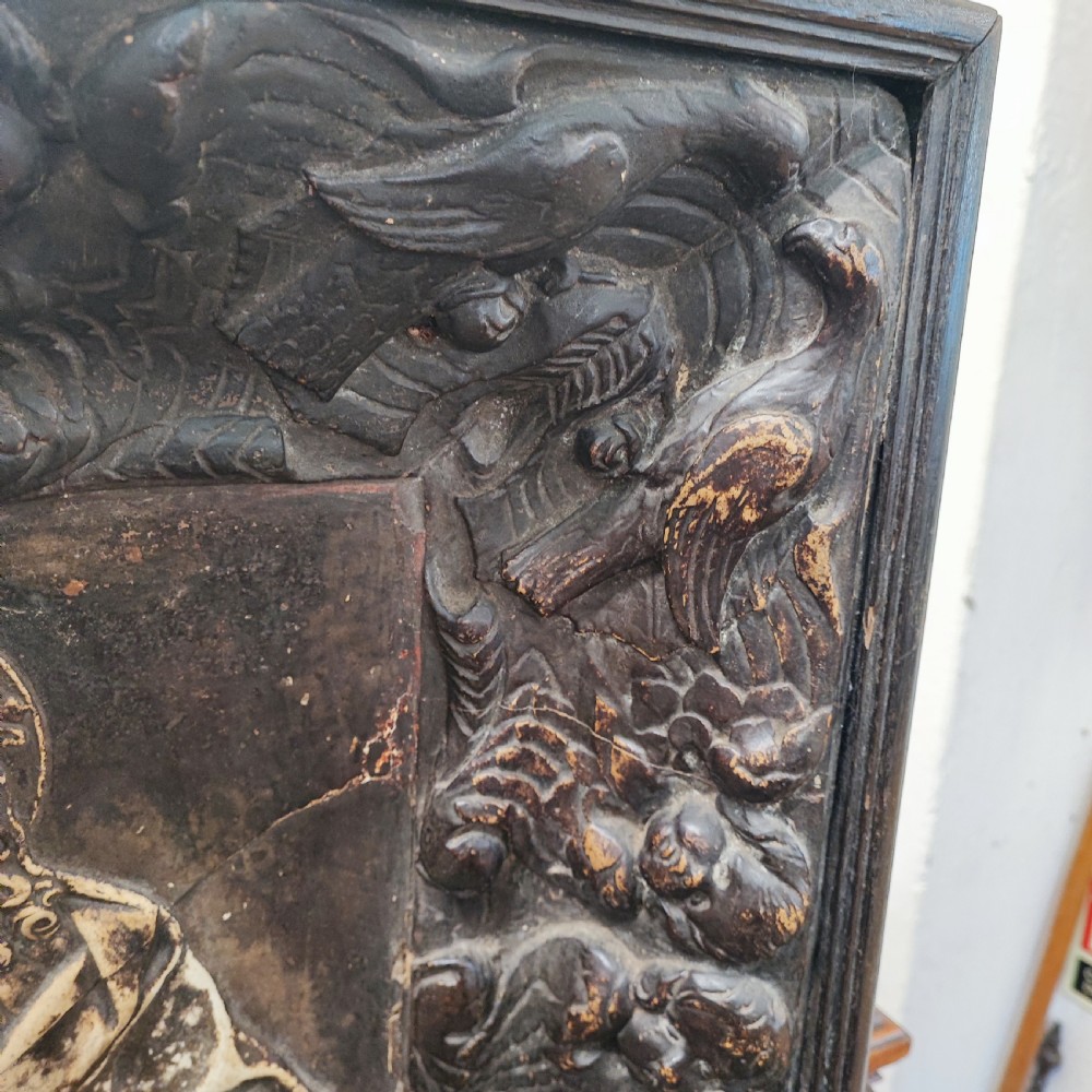 Antique religious panel for home use View VI