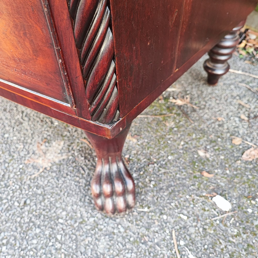 Superb regency Irish mahogany chest of drawers View X