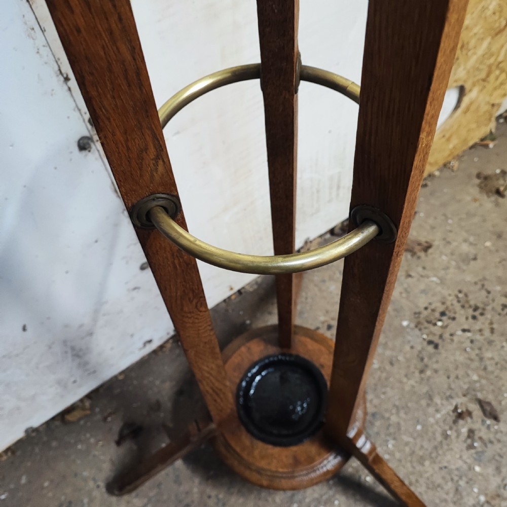 Arts and crafts coat and umbrella  hall stand View II