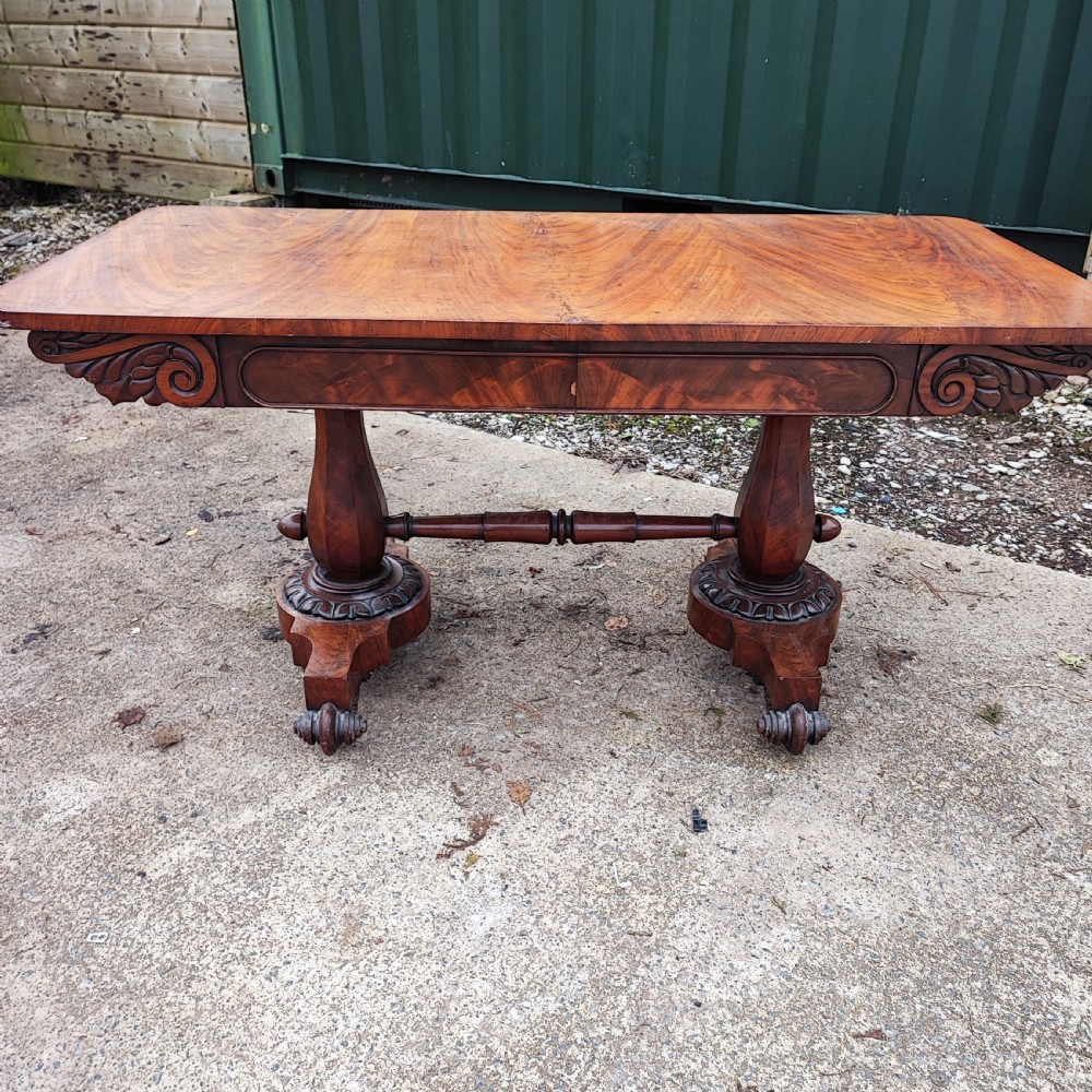 Superb william1v library table in mahogany 