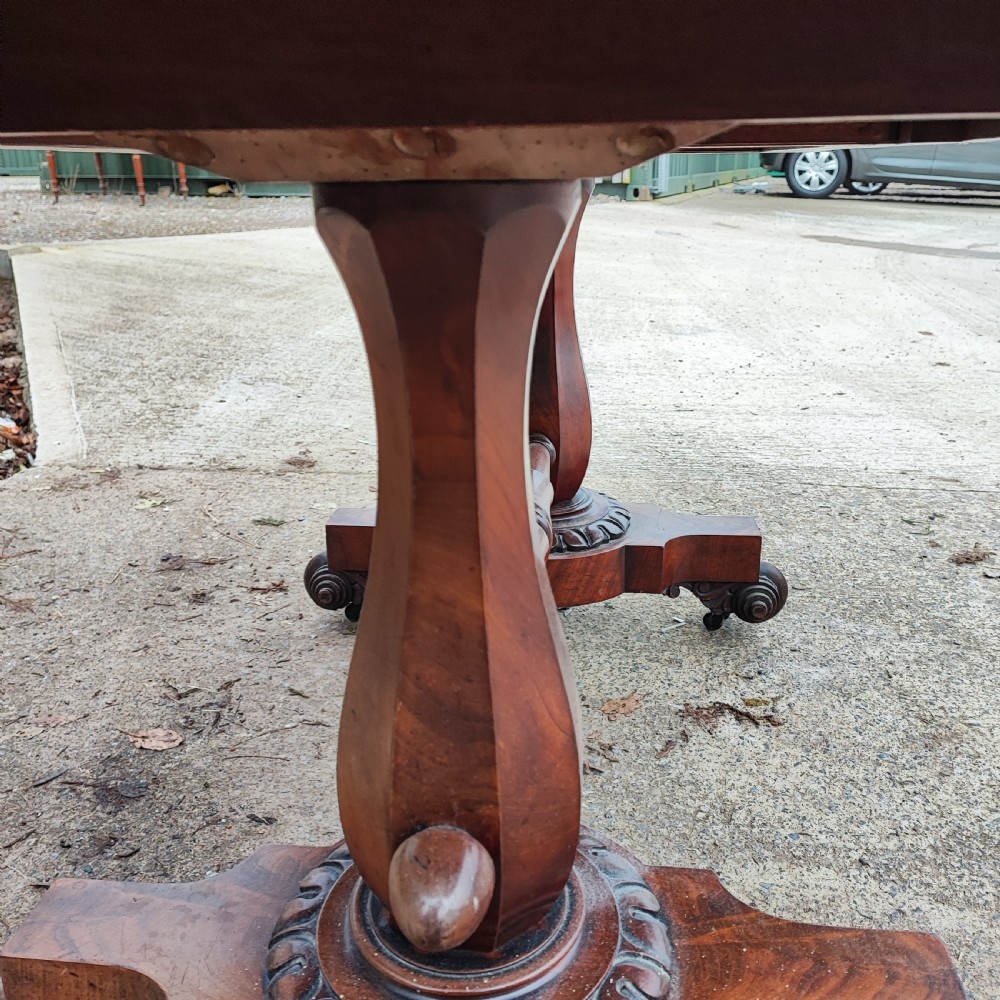 Superb william1v library table in mahogany  View III