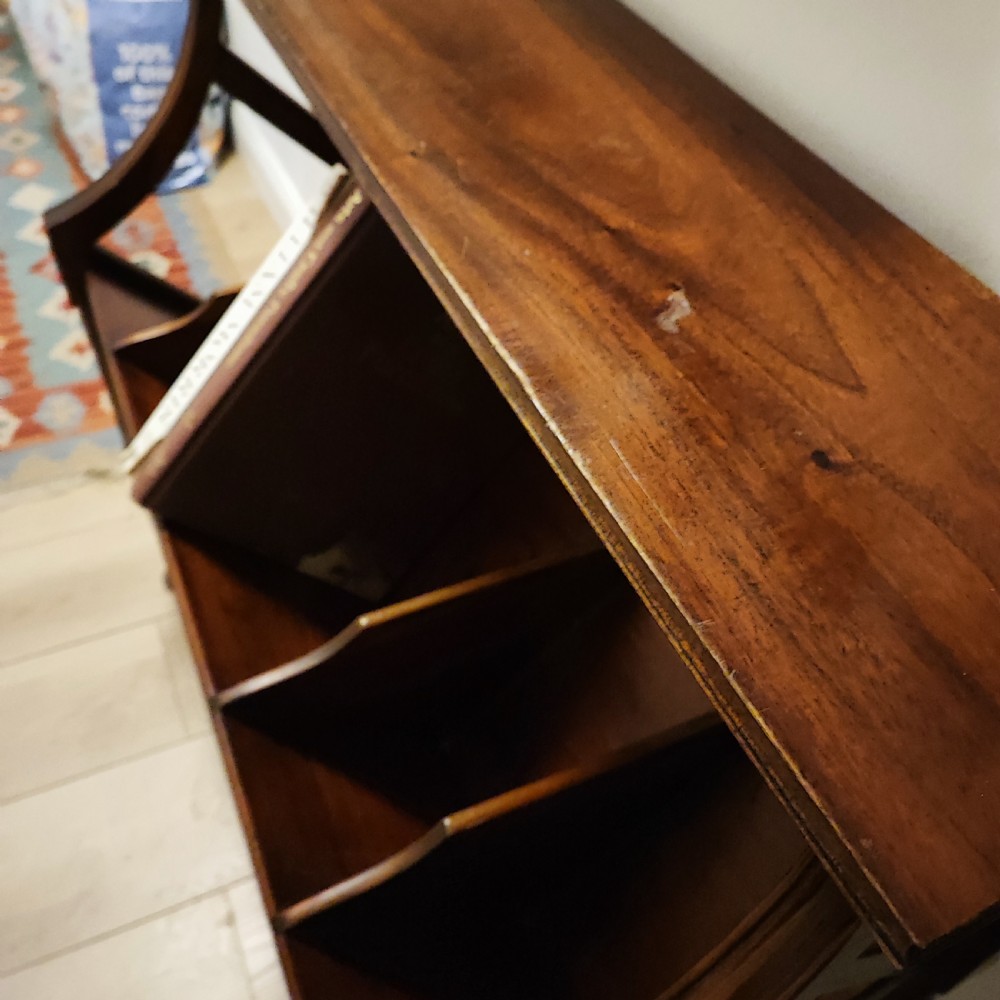 Mahogany library book trough View IV