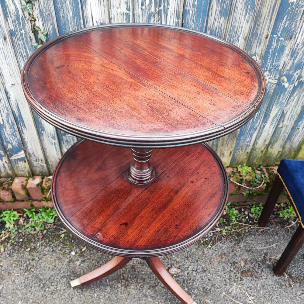 Superb regency Irish mahogany dumb waiter View IV