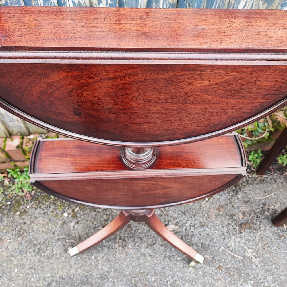Superb regency Irish mahogany dumb waiter View V