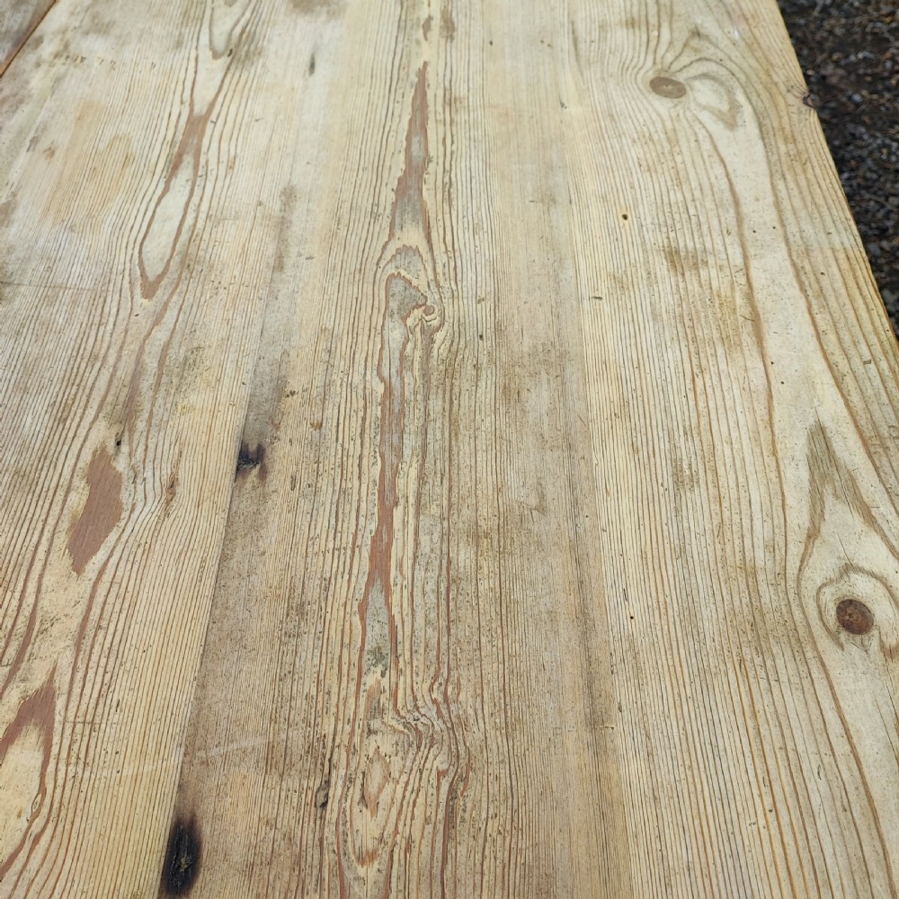 A fine large pine refectory harvest table  View III