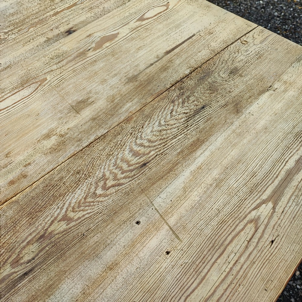 A fine large pine refectory harvest table  View XI
