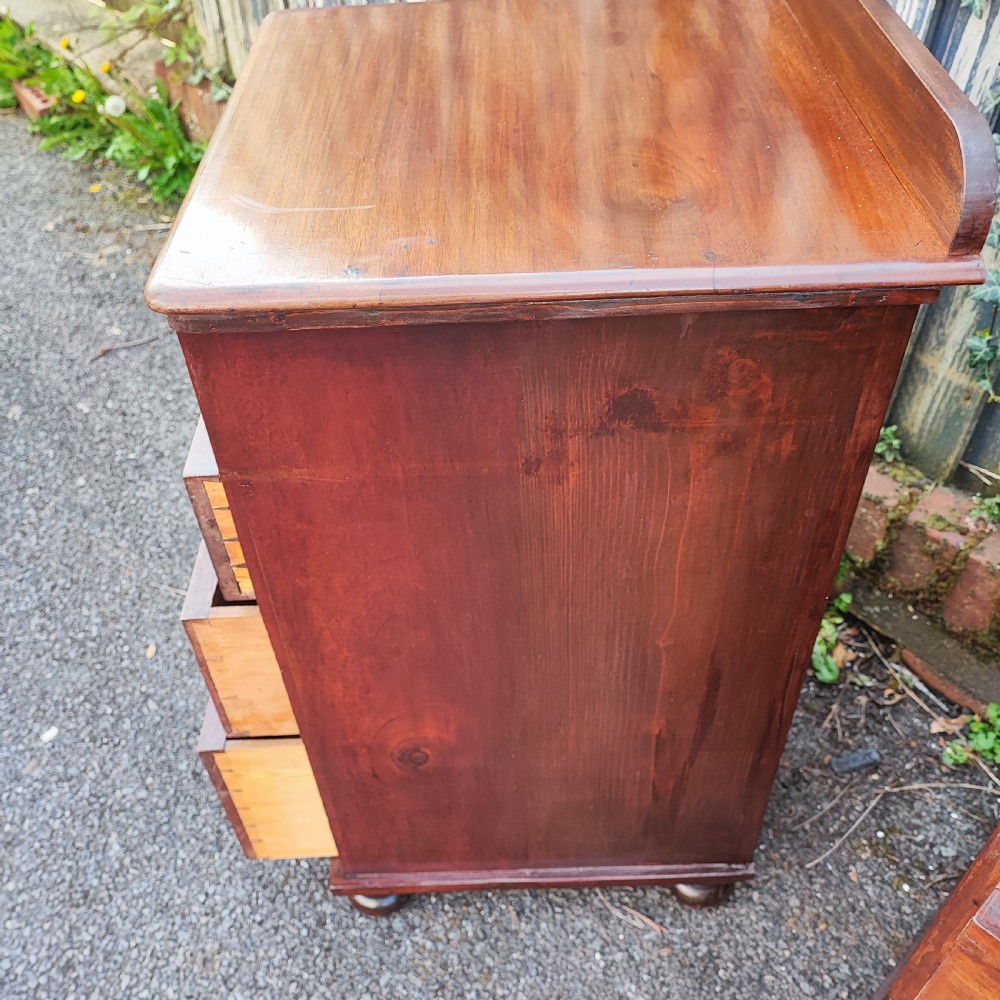 Antique mahogany pair of bedside chests  View VI