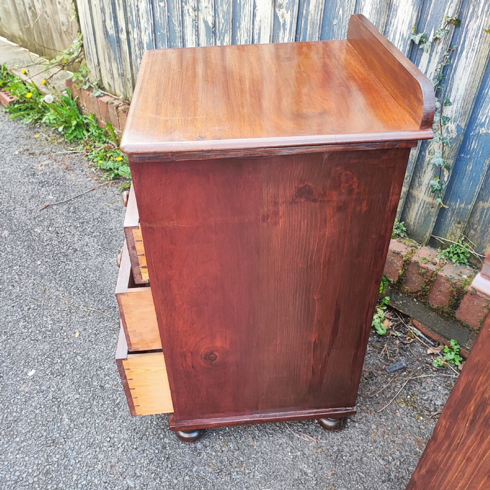 Antique mahogany pair of bedside chests  View VIII