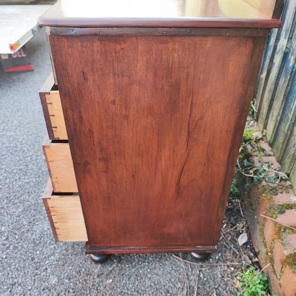 Antique mahogany pair of bedside chests  View XI