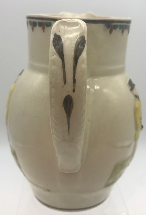 EARLYMID 19TH CENTURY PRATTWARE CRICKET MEMORABILLIA JUG CLARKE PHILCH AND BOX - ADDITIONAL PHOTO 2