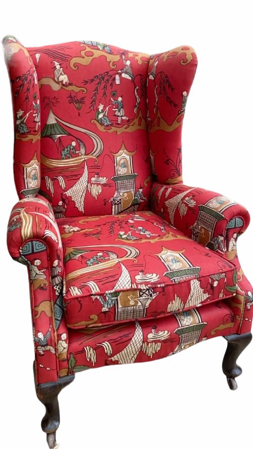 antiqueedwardian wingchair - CATEGORY: ANTIQUE CHAIRS - DATED EDWARDIAN