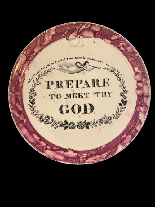 ANTIQUE SUNDERLAND LUSTRE PLAQUE - ADDITIONAL PHOTO 3