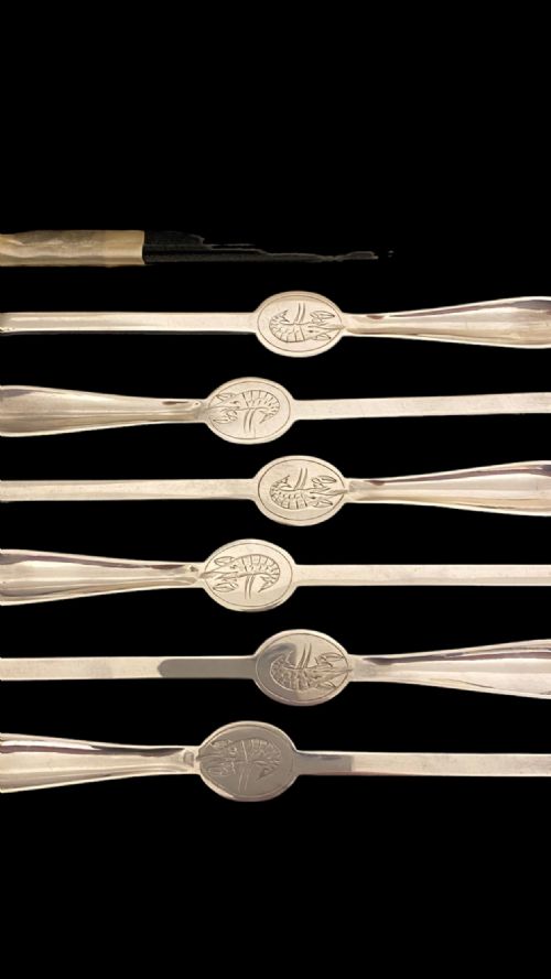 MAPPIN AND WEBB BOXED SET OF SIX LOBSTER PICKS - ADDITIONAL PHOTO 5