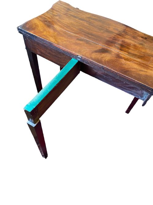 REGENCY MAHOGANY TEA TABLE - ADDITIONAL PHOTO 1