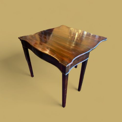 REGENCY MAHOGANY TEA TABLE - ADDITIONAL PHOTO 2