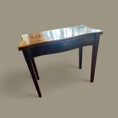REGENCY MAHOGANY TEA TABLE - ADDITIONAL PHOTO 4