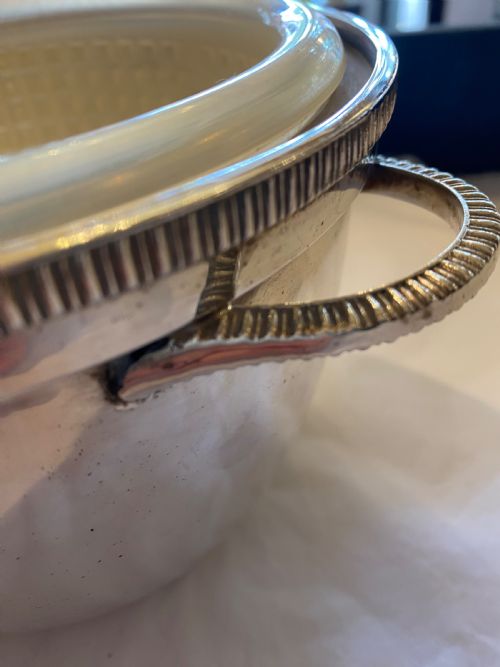 GARRARDS SILVERPLATE LIDDED ICE BUCKET - ADDITIONAL PHOTO 1