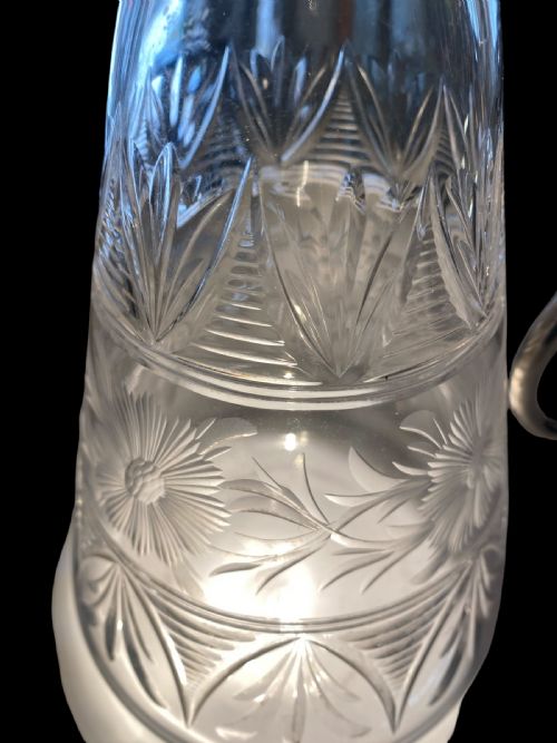 ANTIQUE EDWARDIAN HALLMARKED SILVER CLARET JUG - ADDITIONAL PHOTO 1