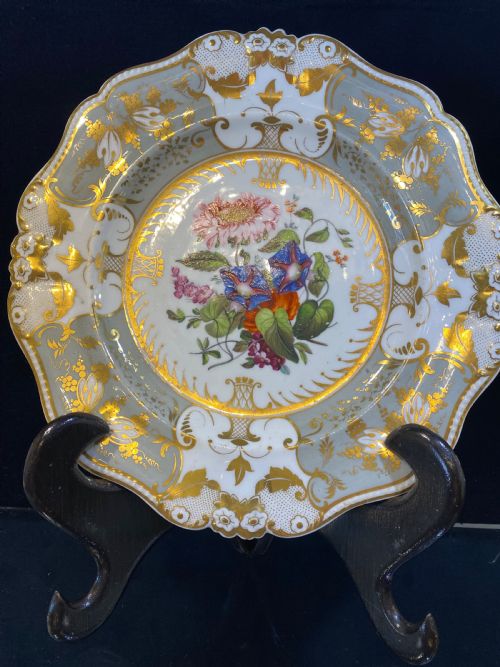 bloor derby cabinet plate - CATEGORY: ANTIQUE PLATES - DATED GEORGIAN