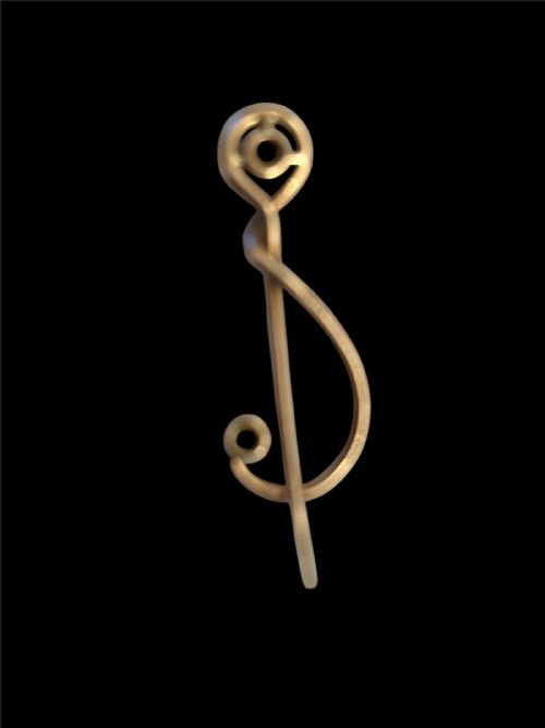 ARTS AND CRAFTS MURRLE BENNETT CLEF PIN - ADDITIONAL PHOTO 4