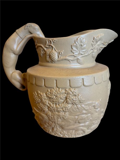 GEORGIAN RELIEF MOULDED ALE JUG CIRCA 1820 - ADDITIONAL PHOTO 2