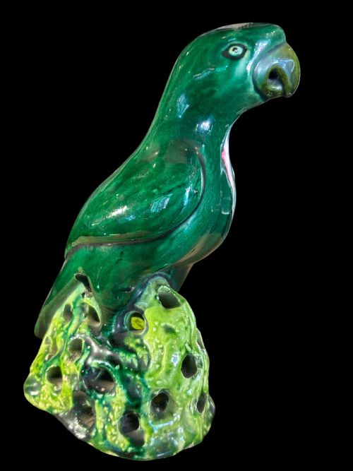 ANTIQUE FAMILLE VERTE PARROT - ADDITIONAL PHOTO 2