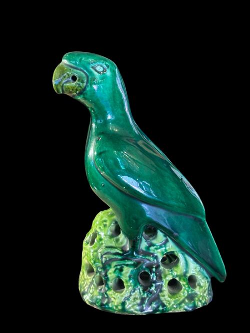 ANTIQUE FAMILLE VERTE PARROT - ADDITIONAL PHOTO 3