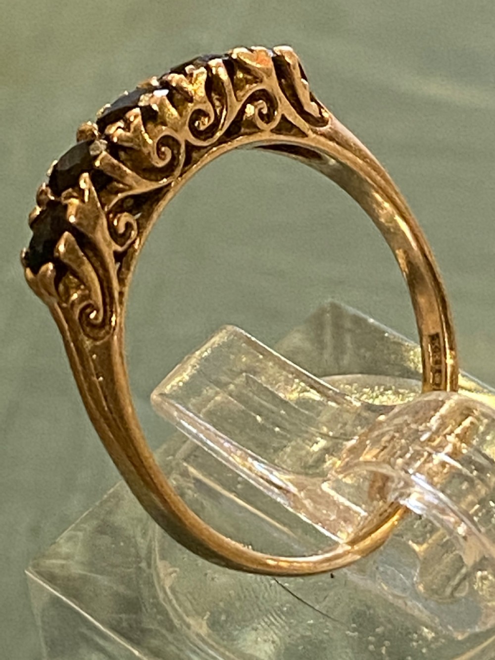 Antique sapphire ring  View II