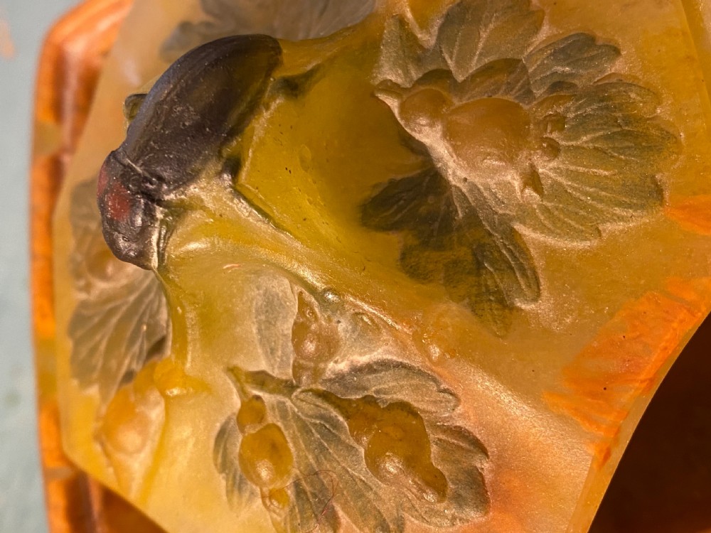 Pate de Verre lidded glass box by Almeric Walter View VI