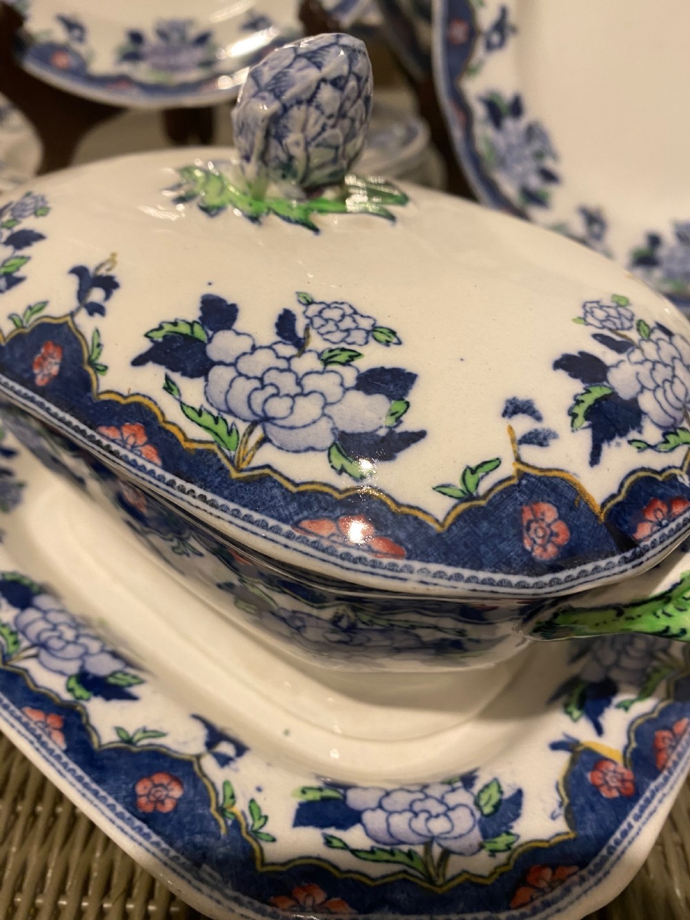 Antique Copeland-Spode service for eight View II