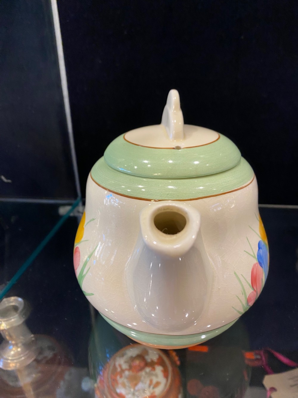 Art deco style teapot, by Clarice cliff View II