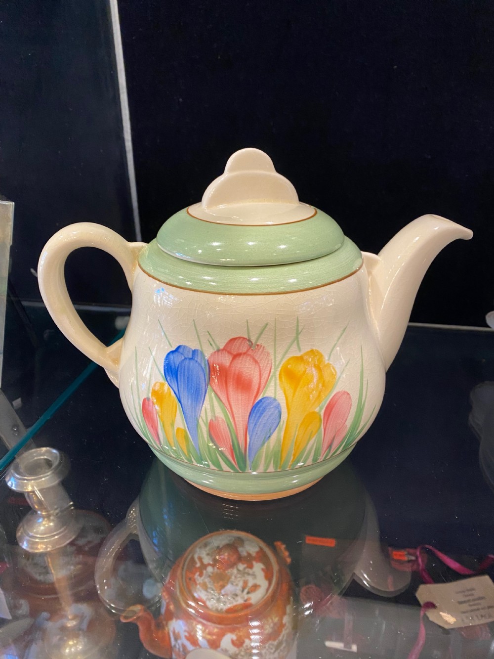 Art deco style teapot, by Clarice cliff View III