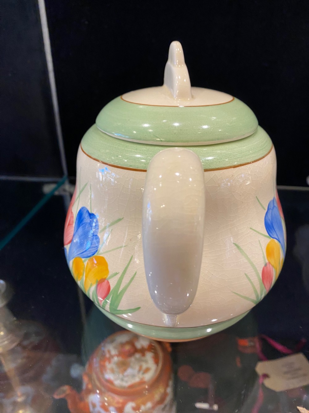 Art deco style teapot, by Clarice cliff View V