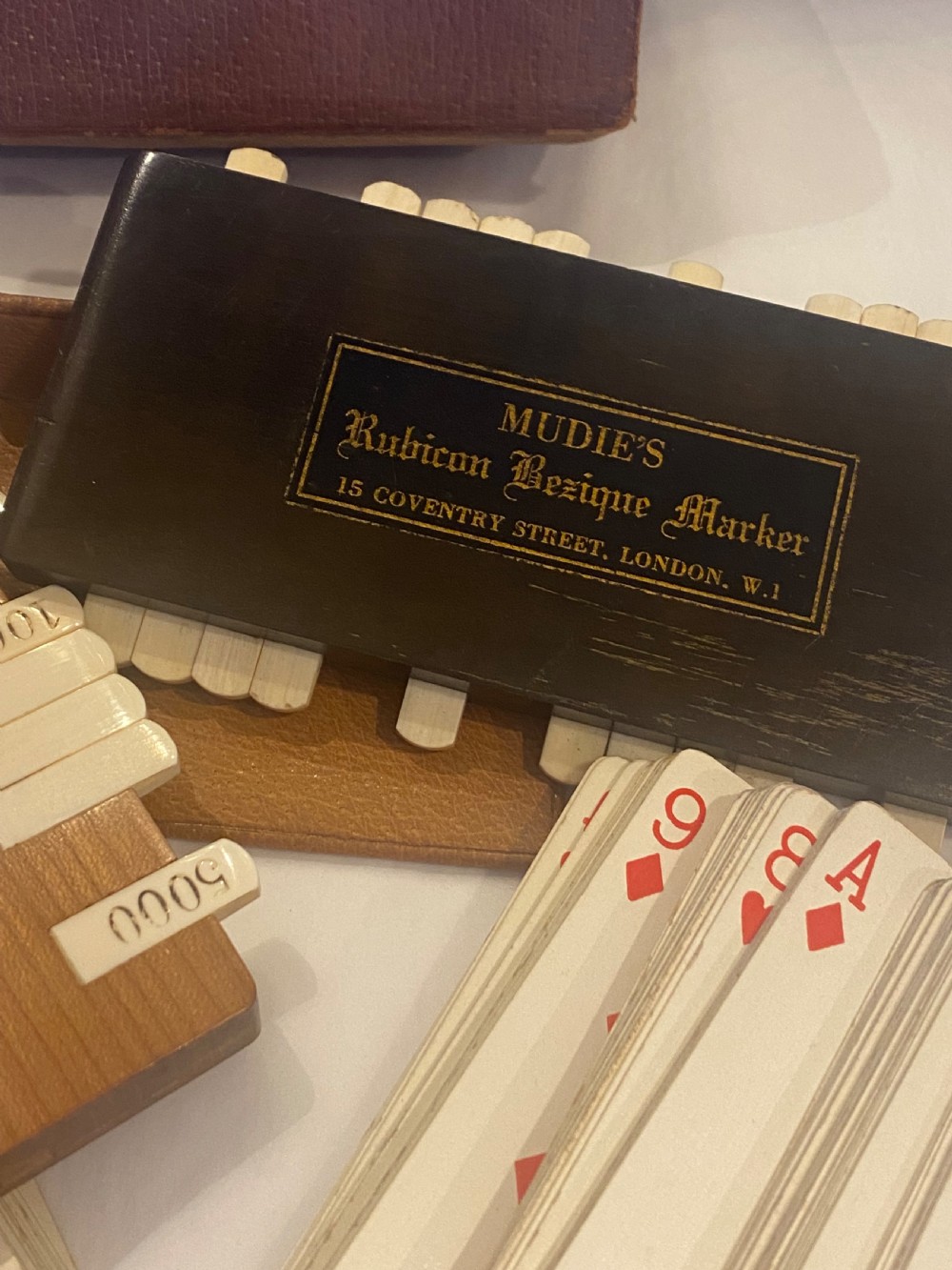 Antique “Bezique” gaming set  View VIII