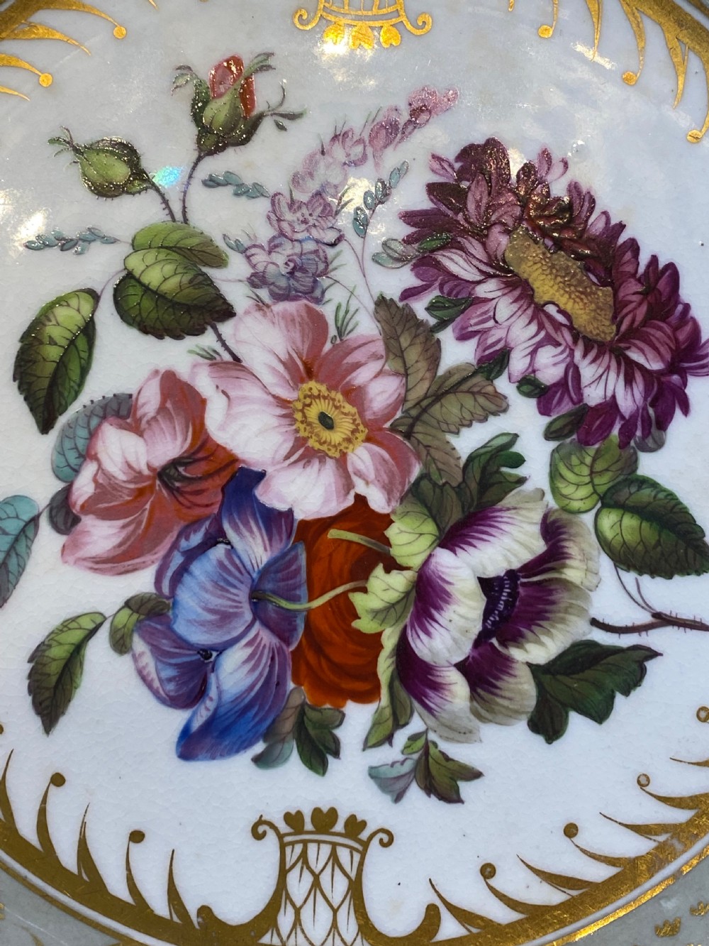 Floral Bloor “Derby” cabinet plate View II