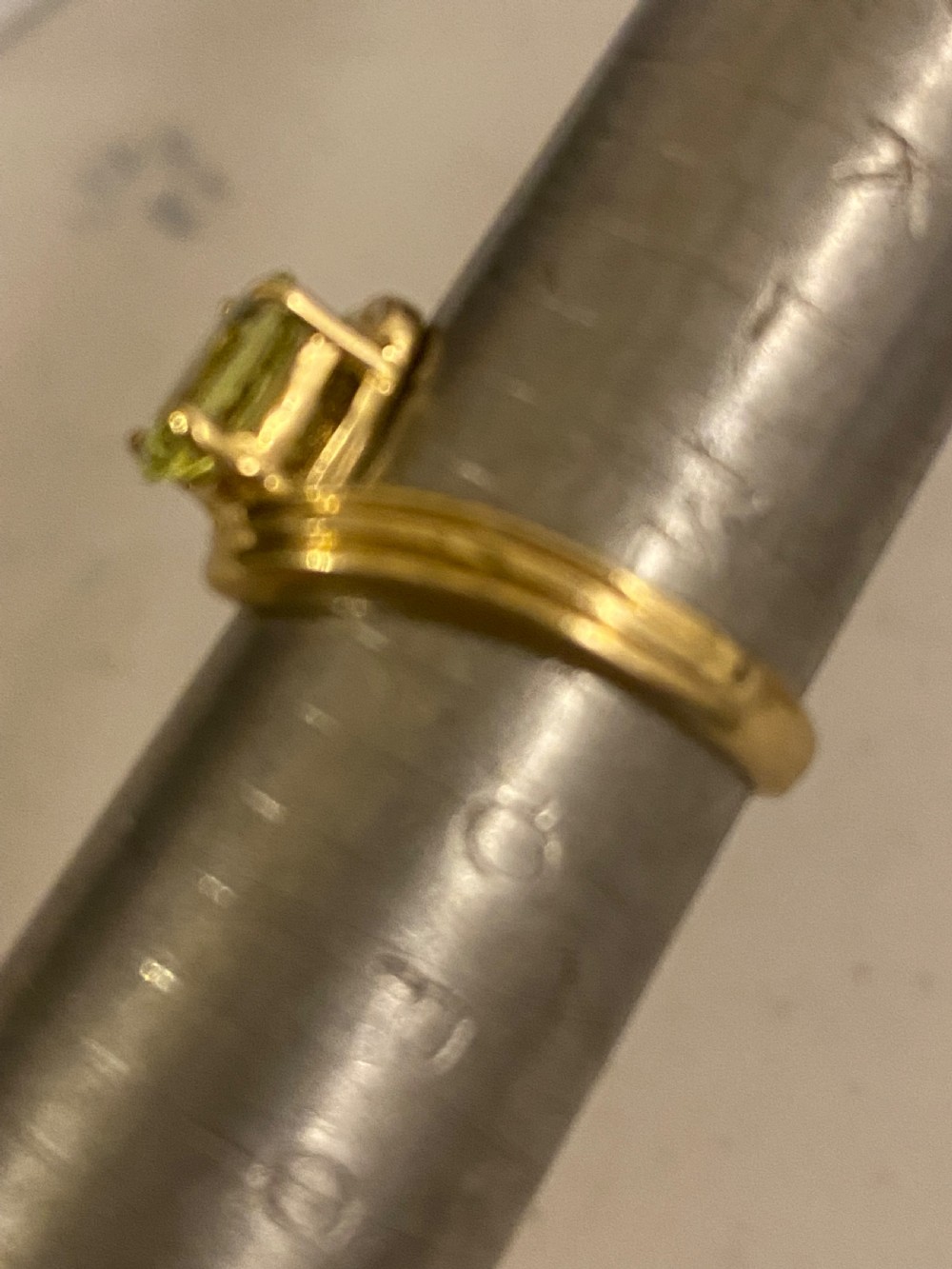 Vintage 18ct gold and chrysoberyl dress ring View VI