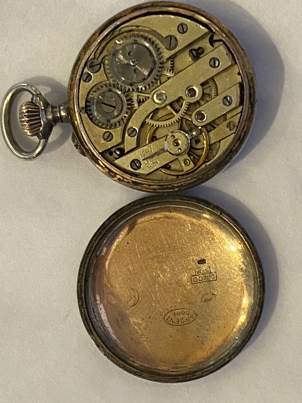 Antique ladies enamel pocket watch  View III