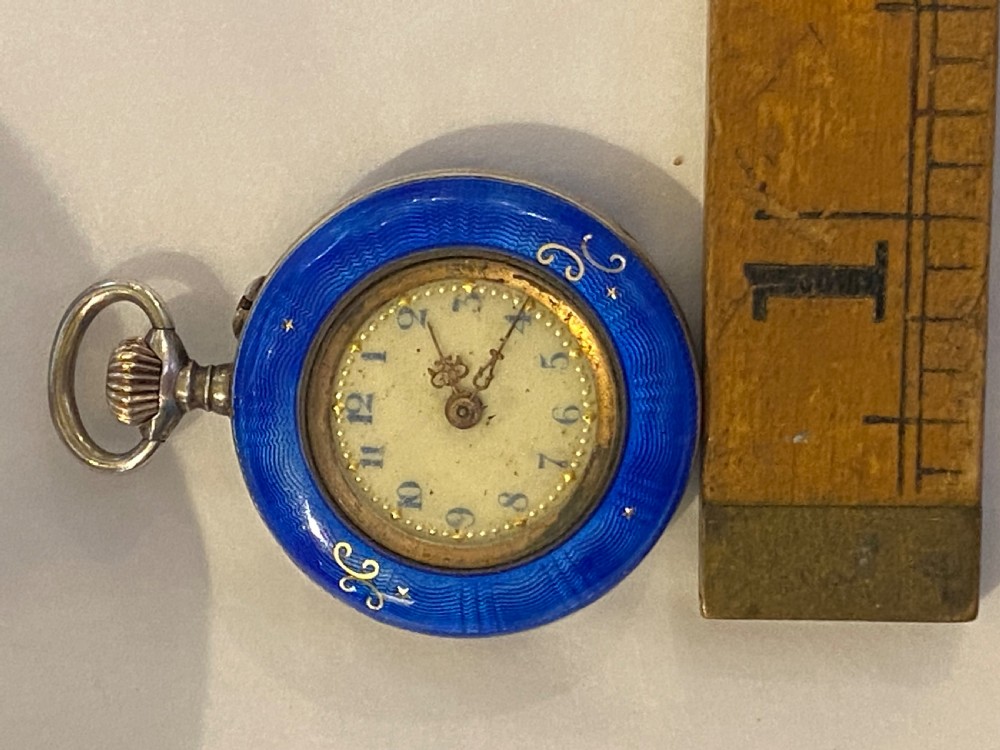 Antique ladies enamel pocket watch  View VII