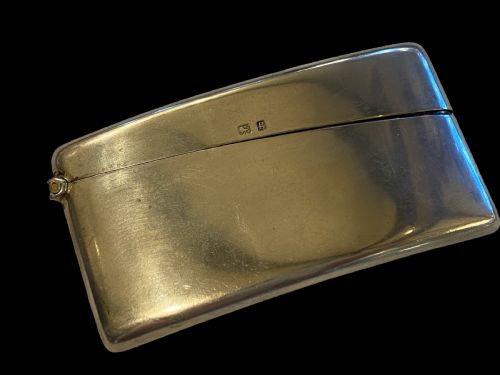 Antique silver card case