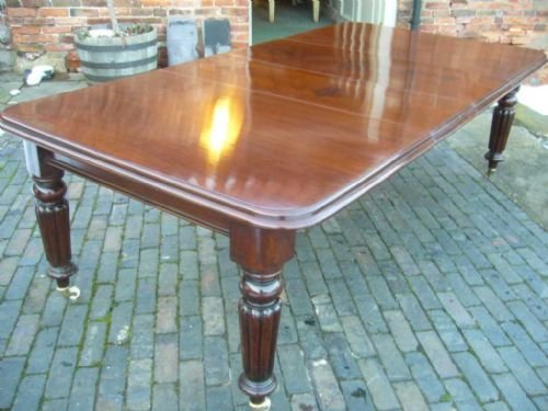 Victorian Mahogany Wind Out Dining Table